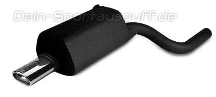 Ulter Sportauspuff BMW 5er E39 Lim., Touring 97- 120x80mm oval eingerollt abgeschrägt mit Absorber