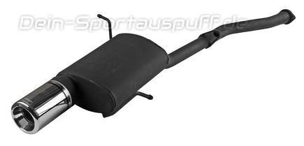 Ulter Sportauspuff BMW 3er E36 COMPACT 94-00 80mm rund eingerollt gerade mit Absorber