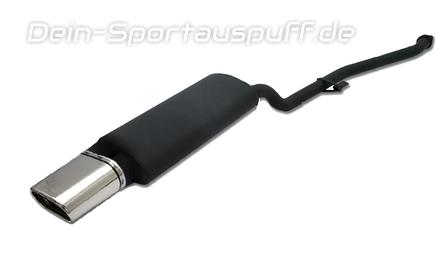 Ulter Sportauspuff BMW 3er E30 4 CYL. Lim., Touring 09/87-08/91 145x75mm flachoval eingerollt abgeschrägt mit Absorber