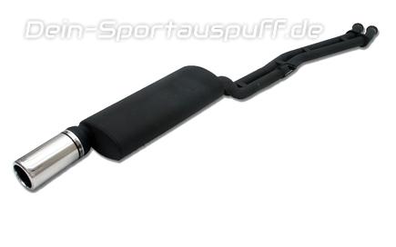 Ulter Sportauspuff BMW 3er E30 6-CYL. Lim., Touring 85-90 100mm rund eingerollt gerade mit Absorber