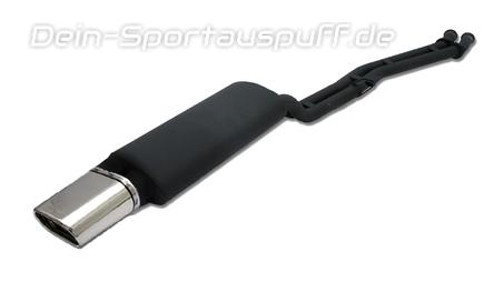 Ulter Sportauspuff BMW 3er E30 6-CYL. Lim., Touring 85-90 145x75mm flachoval eingerollt abgeschrägt mit Absorber