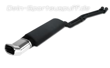 Ulter Sportauspuff BMW 3er E30 6-CYL. Lim., Touring 85-90 145x75mm DTM flachoval eingerollt gerade mit Absorber