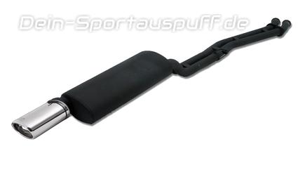 Ulter Sportauspuff BMW 3er E30 6-CYL. Lim., Touring 85-90 120x80mm oval eingerollt abgeschrägt mit Absorber