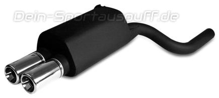 Ulter Sportauspuff BMW 5er E39 Lim., Touring 97- 100mm rund eingerollt gerade mit Absorber