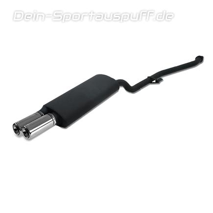 Ulter Sportauspuff BMW 3er E30 4 CYL. Lim., Touring 09/87-08/91 80mm rund eingerollt gerade mit Absorber