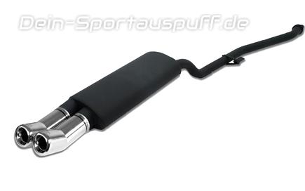 Ulter Sportauspuff BMW 3er E30 4 CYL. Lim., Touring 09/87-08/91 80mm DTM rund eingerollt gerade mit Absorber