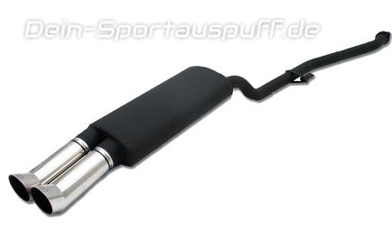 Ulter Sportauspuff BMW 3er E30 4 CYL. Lim., Touring 09/87-08/91 80mm DTM rund scharf abgeschrägt ohne Absorber