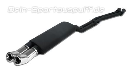 Ulter Sportauspuff BMW 3er E30 6-CYL. 80mm DTM rund eingerollt gerade mit Absorber