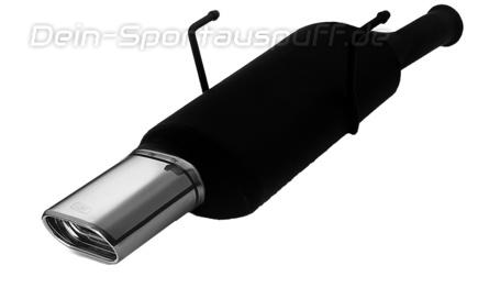 Ulter Sportauspuff Citroen SAXO 96-02/00 145x75mm flachoval eingerollt abgeschrägt mit Absorber