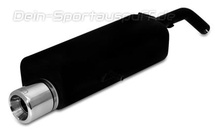 Ulter Sportauspuff Citroen C2 2004- 100mm rund eingerollt gerade mit Absorber