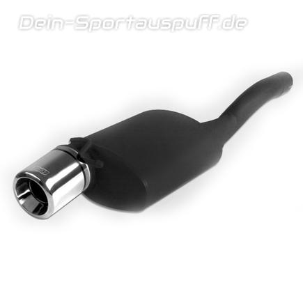 Ulter Sportauspuff Ford FOCUS 1 Fließheck 98-2005 80mm rund eingerollt gerade mit Absorber