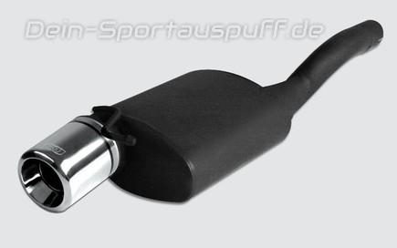 Ulter Sportauspuff Ford FOCUS 1 Fließheck 98-2005 100mm rund eingerollt gerade mit Absorber