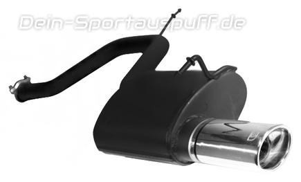 Ulter Sportauspuff Ford MONDEO mk3 Lim., Fließheck 10/00-06 95x65mm oval eingerollt gerade mit Absorber