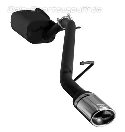 Ulter Sportauspuff Ford FOCUS 2 Fließheck 2005- 95x65mm oval eingerollt gerade mit Absorber