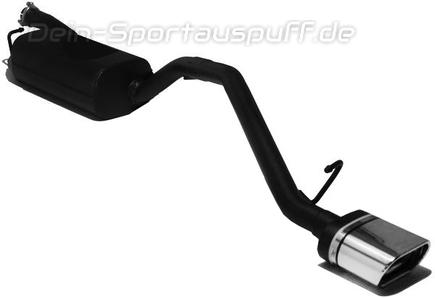 Ulter Sportauspuff Ford FOCUS 2 Fließheck 2005- 145x75mm flachoval eingerollt abgeschrägt mit Absorber