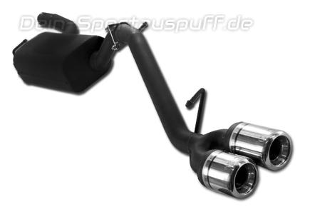 Ulter Sportauspuff Ford FOCUS 2 Fließheck 2005- 80mm rund eingerollt gerade mit Absorber