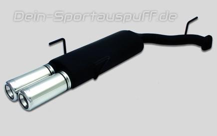 Ulter Sportauspuff Opel VECTRA B facelift Kombi 09/99-09/2002 80mm rund eingerollt gerade mit Absorber