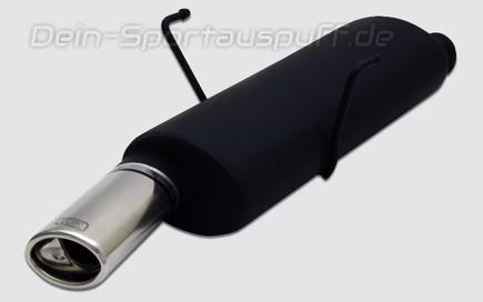 Ulter Sportauspuff Peugeot 106 96- 95x65mm oval eingerollt gerade mit Absorber