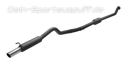 Ulter Edelstahl Sportauspuffanlage inkl. Katalysator Renault CLIO 2 SPORT 60mm rund scharf gerade ohne Absorber