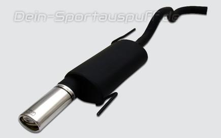 Ulter Sportauspuff Seat IBIZA 6K 06/96-99 95x65mm oval eingerollt gerade mit Absorber