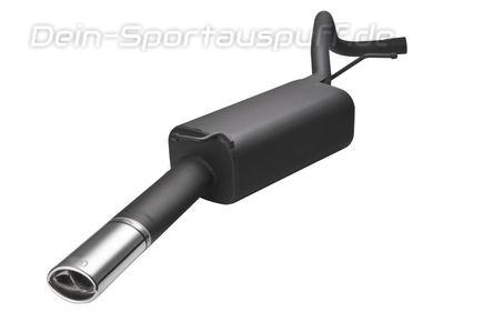 Ulter Sportauspuff Skoda FABIA 1 Lim., Kombi 95x65mm oval eingerollt gerade mit Absorber