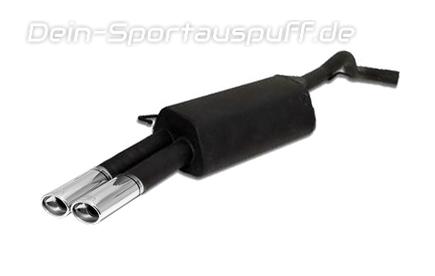 Ulter Sportauspuff Skoda OCTAVIA 1U Fließheck, Kombi 10/96-05 95x65mm oval eingerollt gerade mit Absorber