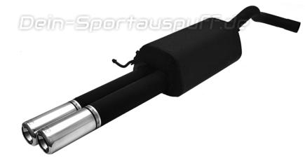 Ulter Sportauspuff Skoda OCTAVIA 1U Fließheck, Kombi 10/96- 80mm rund eingerollt gerade mit Absorber