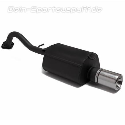 Ulter Sportauspuff Toyota COROLLA E12 Fließheck 3-, 5-türig 11/2001-04 100mm rund eingerollt gerade mit Absorber