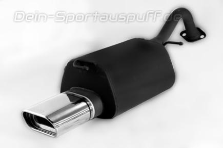 Ulter Sportauspuff Toyota COROLLA E12 Fließheck 3-, 5-türig 11/2001-04 145x75mm flachoval eingerollt abgeschrägt mit Absorber
