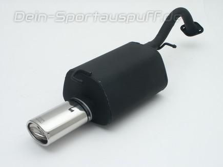 Ulter Sportauspuff Toyota COROLLA E12 Fließheck 3-, 5-türig 11/2001-04 120x80mm oval eingerollt gerade mit Absorber
