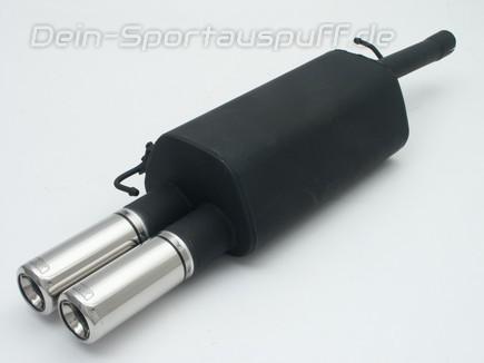 Ulter Sportauspuff Volkswagen PASSAT B5/B6 Lim., Variant 96-05 80mm rund eingerollt gerade mit Absorber