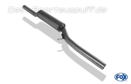 Fox Edelstahl Vorschalldämpfer Ø63,5mm-System Audi S3 8L (für Duplex Anlagen)