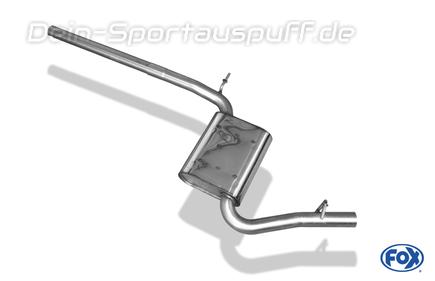 Fox Edelstahl Vorschalldämpfer Audi A4 B6/B7 Typ 8E Limousine/Avant 1.6l