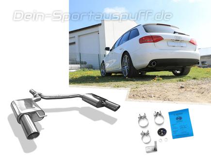 BASTUCK Duplex Sportauspuff inkl. Zubehör Audi A4 B9 A5 F5 TFSI quattro je  1x100mm