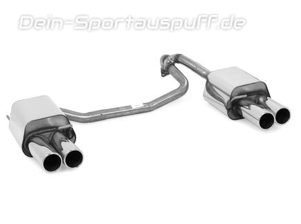 Fox Edelstahl Duplex Sportauspuff Hyundai Coupe GK Tiburon Facelift ab 2006 2x90mm rund eingerollt gerade