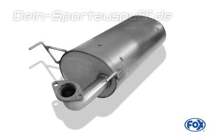 Fox Edelstahl Mittelschalldämpfer Kia Sorento Typ JC