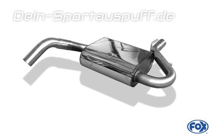 Fox Edelstahl Mittelschalldämpfer VW Vento Typ 1HX