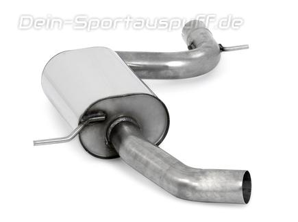 Fox Edelstahl Mittelschalldämpfer VW Scirocco 3 Ø70mm