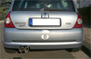 Fox Edelstahl Racing-Komplettanlage ab Kat. Renault Clio 2 Typ B 2.0l 16V 2x80mm rund eingerollt gerade mit Absorber - Abb. 2