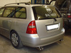 Fox Edelstahl Duplex Sportauspuff inkl. Verbindungsrohr Toyota Corolla E12 Kombi 2.0l Diesel 2x80mm rund eingerollt gerade mit Absorber - Abb. 2