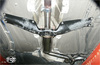 Fox Edelstahl Sidepipe Komplettanlage ab Kat VW Bora 1J inkl. Variant 130x50mm flachoval scharf abgeschrägt - Abb. 6