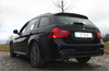 Fox Edelstahl Sportauspuff BMW 3er E90 E91 E92 E93 320d 2x76mm rund eingerollt abgeschrägt mit Absorber - Abb. 2
