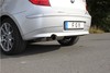 Fox Edelstahl Sportauspuff BMW 1er E81 E87 120i 1x 80mm rund scharfkantig abgeschrägt