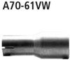 Bastuck Edelstahl Auspuff-Adapter 70mm auf 61mm