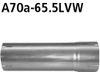 Bastuck Edelstahl Auspuff-Adapter 70,5mm Innen auf 65,5mm Innen