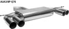 Bastuck Edelstahl Duplex Sportauspuff Audi A3 8P 3 Türer 4 Zylinder je 2x76mm rund scharf gerade ohne Absorber