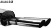 Bastuck Edelstahl Sportauspuff Audi A4 B5 Limousine u. Avant 2x76mm rund scharf abgeschrägt ohne Absorber