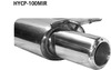 Bastuck Edelstahl Sportauspuff rechts (für Duplex Anlagen) Hyundai Coupe GK 6 Zyl. 100mm Audi TT Design gerade mit Absorber
