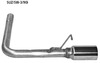 Bastuck Edelstahl Endrohrbogen links (für Duplex Anlagen) Suzuki Swift Typ EZ MZ 90mm rund eingerollt gerade mit Absorber