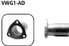 Bastuck Edelstahl Adapter Volkswagen Golf 1 Cabrio ab Bj.84